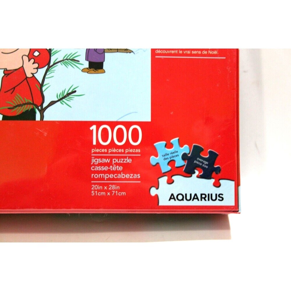 Aquarius A Charlie Brown Peanuts Snoopy Linus Christmas 1000 Pieces Puzzle NEW - Picture 4 of 7